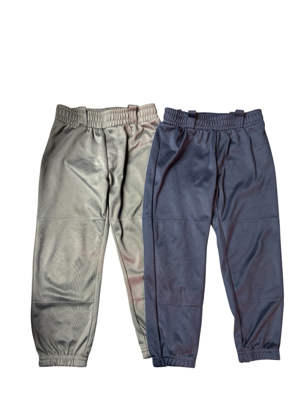Kids QBK Baseball Pants - Gray & Navy